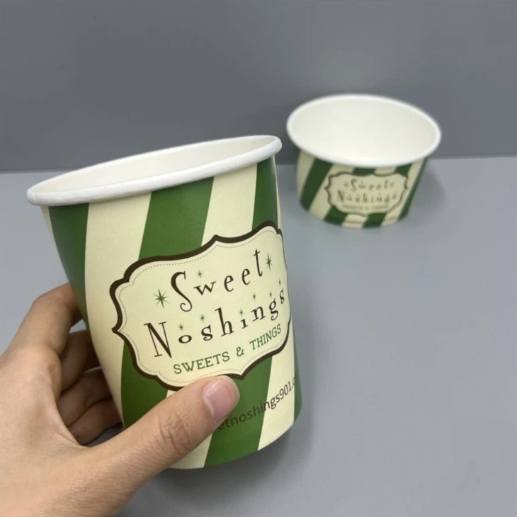 16oz & 6oz custom ice cream paper cups