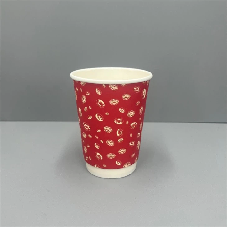 12oz   Dobbelt   Væg   Kaffe   Papir   kopper