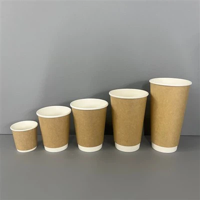 Kraft dobbeltvægge kaffepapirkopper